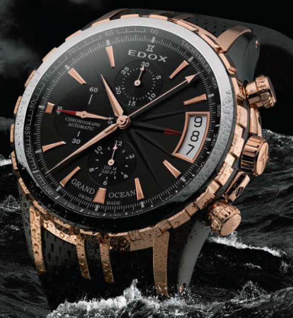 Edox Grand Ocean Automatic Chronograph Watch Review Watch Releases 