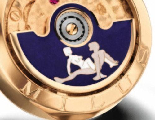 Milus Kama Sutra Butterfly Watch Themed Cufflinks With Rotors Luxury Items 