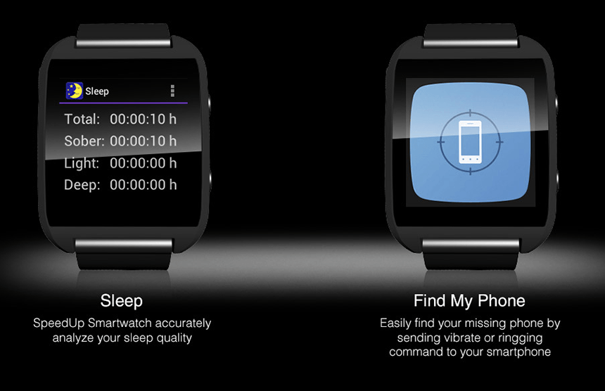 SpeedUp SmartWatch For iOS And Android Phones Watch Releases 