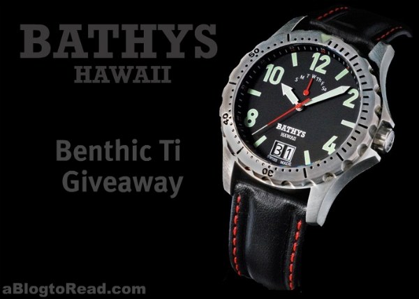 Giveaway: Bathys Benthic Ti Watch Giveaways 