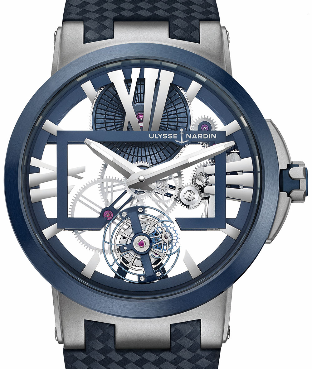 Ulysse Nardin Executive Skeleton Tourbillon Blue Watch Watch Releases 