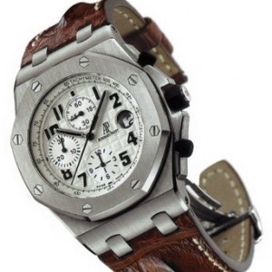 Royal Oak Offshore Chronograph Men's Watch With Brown Strap