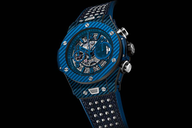 Hublot new watch with blue color-Big Bang Italia Independent