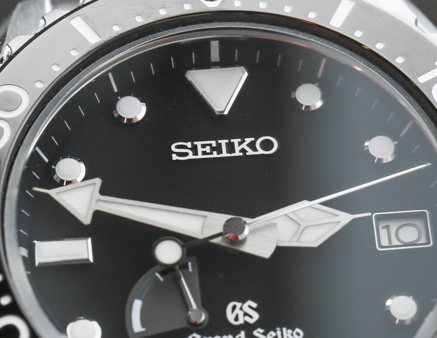 Seiko  Drive Diver stainless steel SBGA029 watch dial