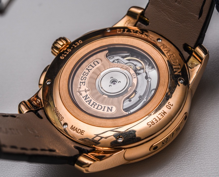 Ulysse Nardin Hourstriker Erotica Jarretiere self-winding watch caseback