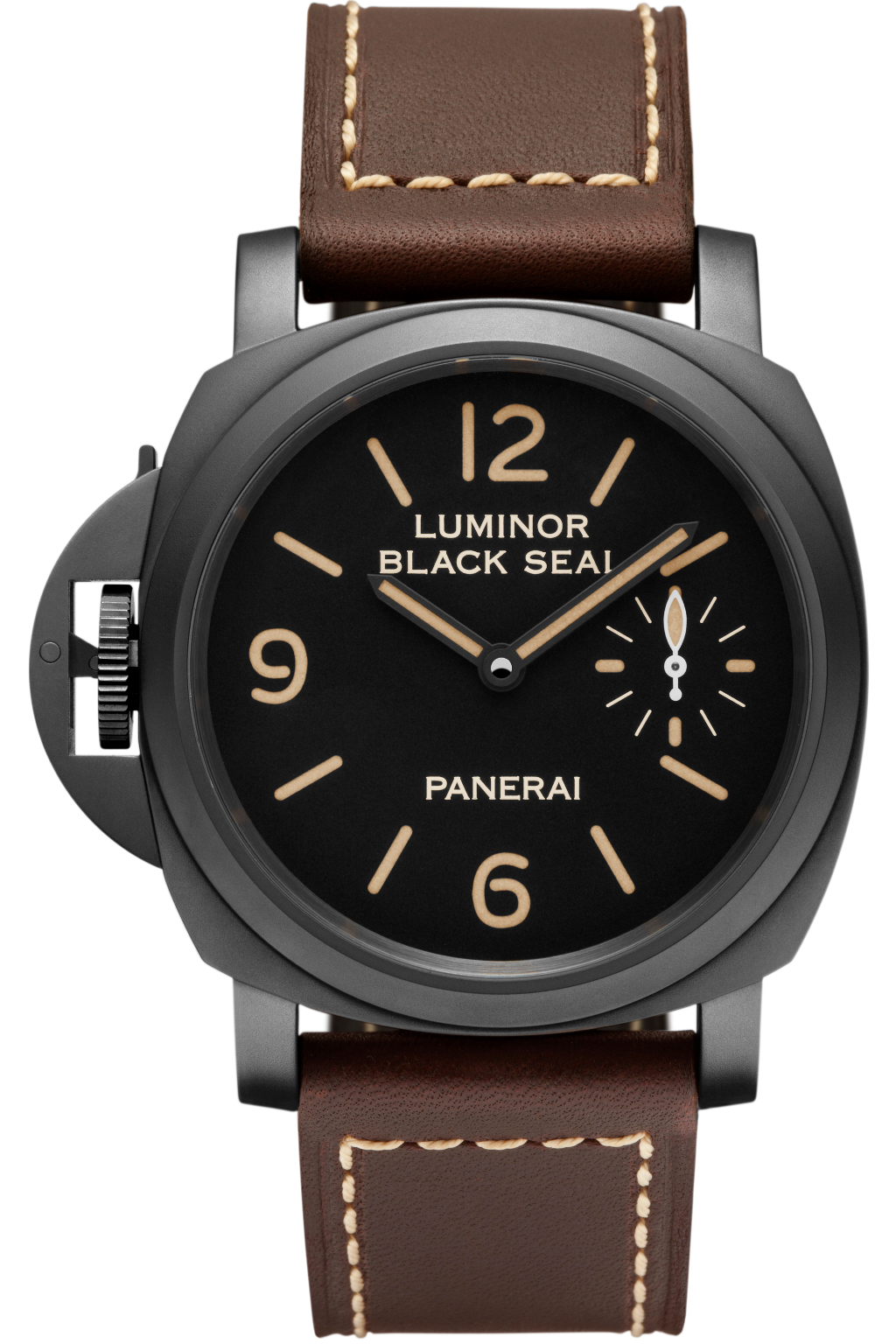 Front of Panerai Luminor Black Seal Left-Handed —Destro— 8 Days PAM 649 02