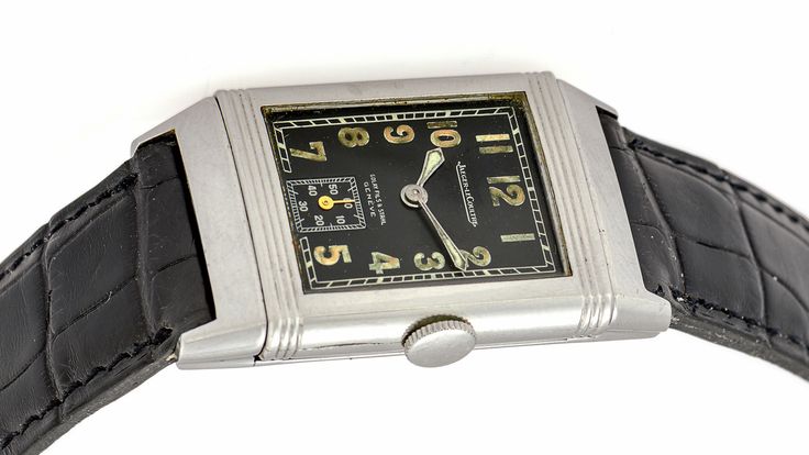 Side of Jaeger-LeCoultre Reverso vintage watch 
