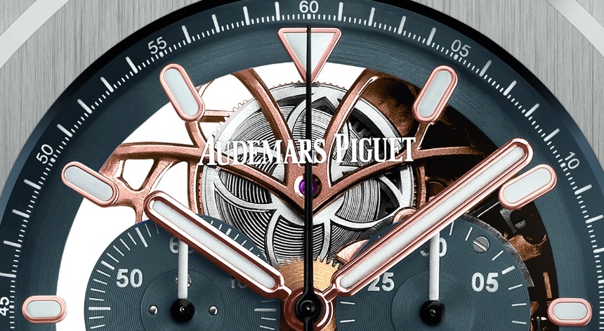 Audemars Piguet Royal Oak Tourbillon Chronograph Openworked Platinum dial