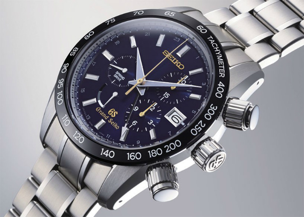 Side of Grand Seiko 55th Anniversary Spring Drive Chronograph Limited Edition watch