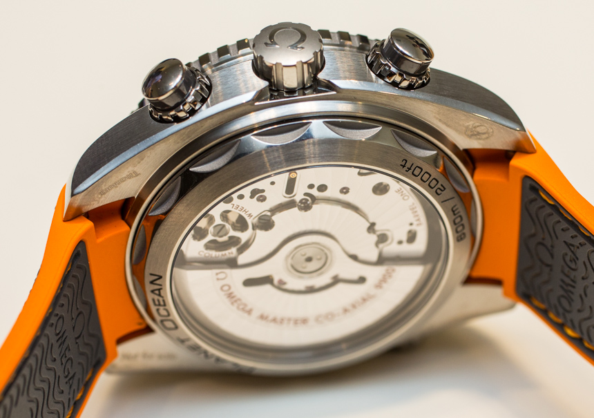 Side of Omega Seamaster Planet Ocean Master Chronometer Chronograph