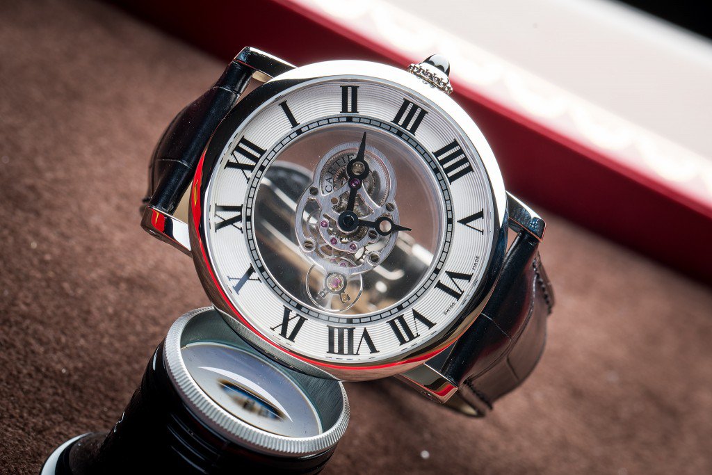 Front of Rotonde De Cartier Astromysterieux  limited edition watch