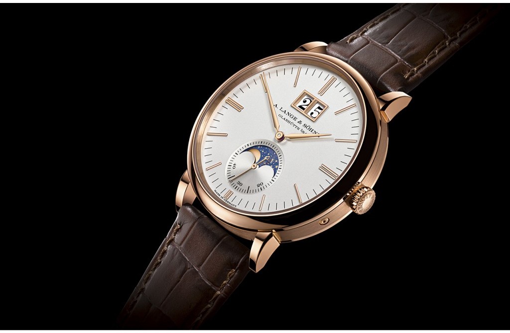 Side of A. Lange & Söhne Saxonia Moon Phase 