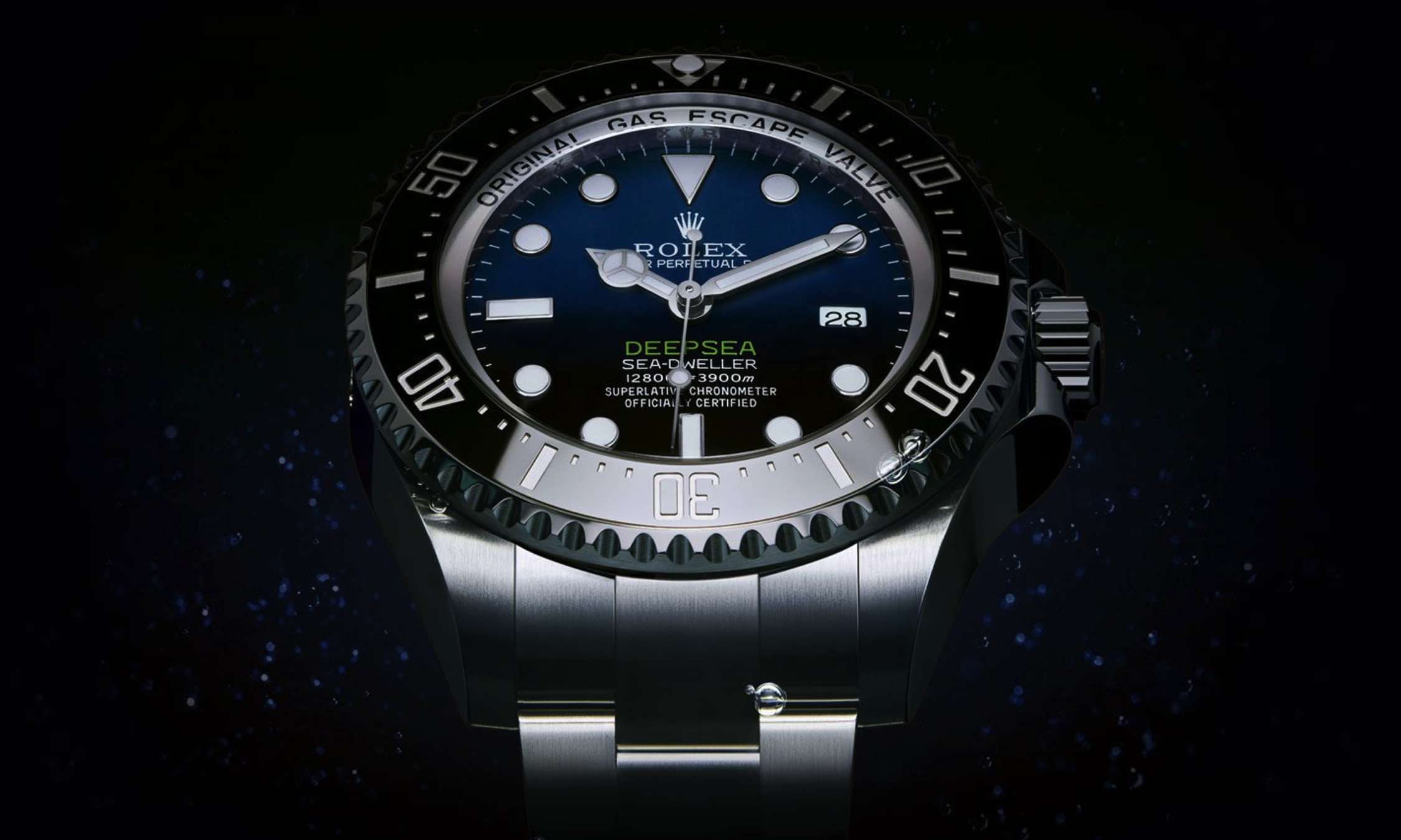 Front of Rolex Deepsea D-Blue