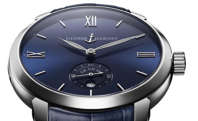 Side of Ulysse Nardin Classico Manufacture limited edition watch 