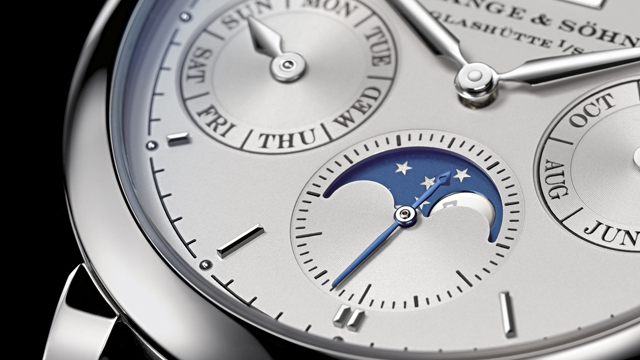 A. Lange & Söhne Saxonia Annual Calendar Platinum watch dial