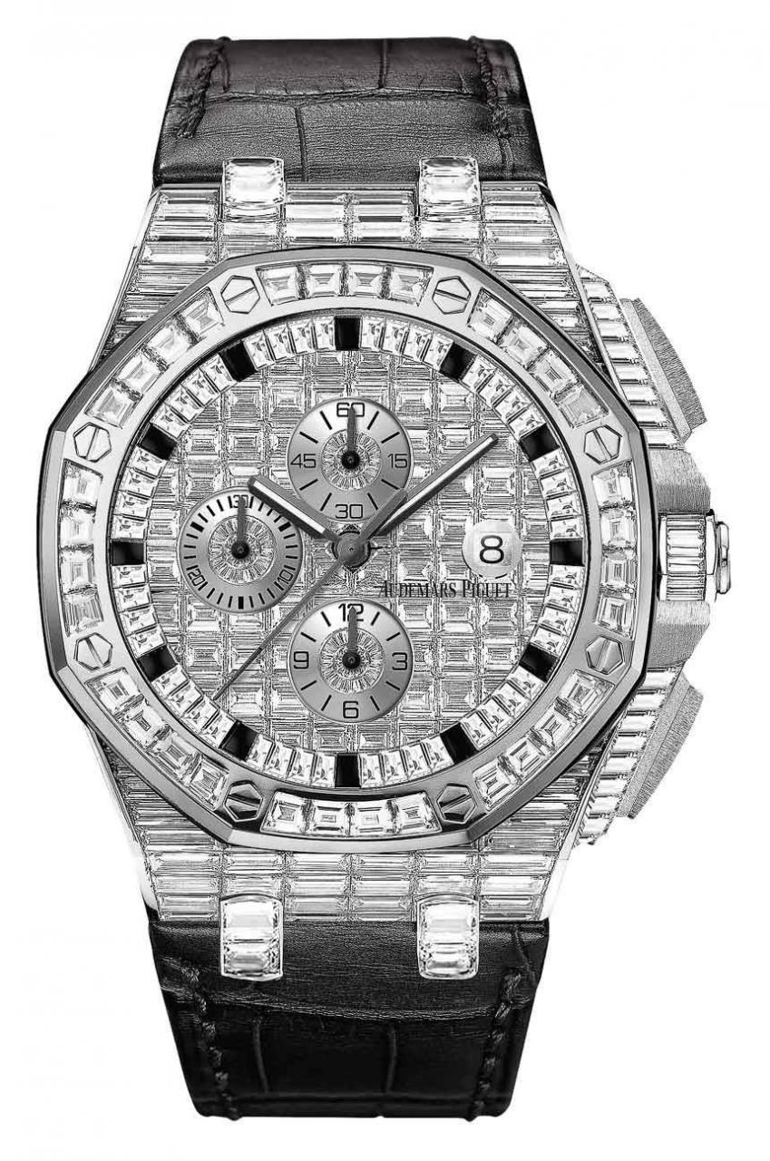Get Your Bling On: Audemars Piguet Royal Oak Offshore Full Pave Diamond Watches For 2015 Watch Releases 