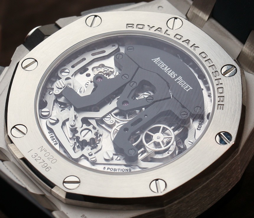 Audemars Piguet Royal Oak Offshore Tourbillon Chronograph Watch In Platinum Hands-On Hands-On 