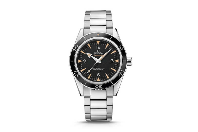 Front of Omega Seamaster 300 Master Co-Axial diving watch