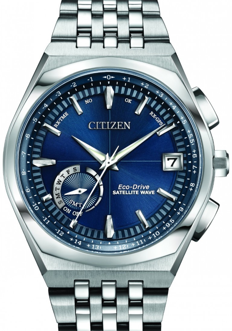 Front of Citizen Satellite Wave World Time GPS CC3020-57L watch